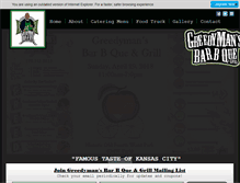 Tablet Screenshot of greedymansbbq.com